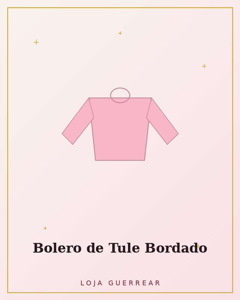 Bolero de Tule Bordado