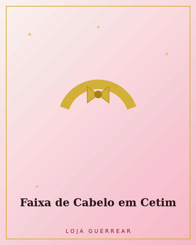 Faixa de Cabelo em Cetim