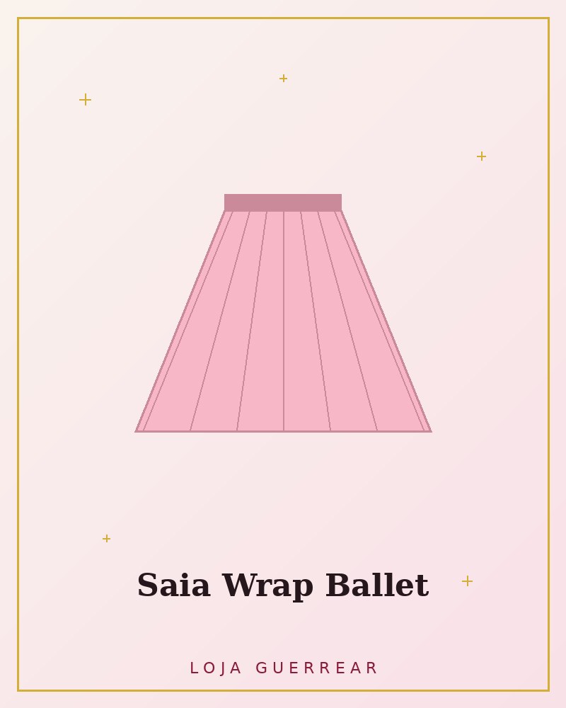 Saia Wrap Ballet Rosa Suave