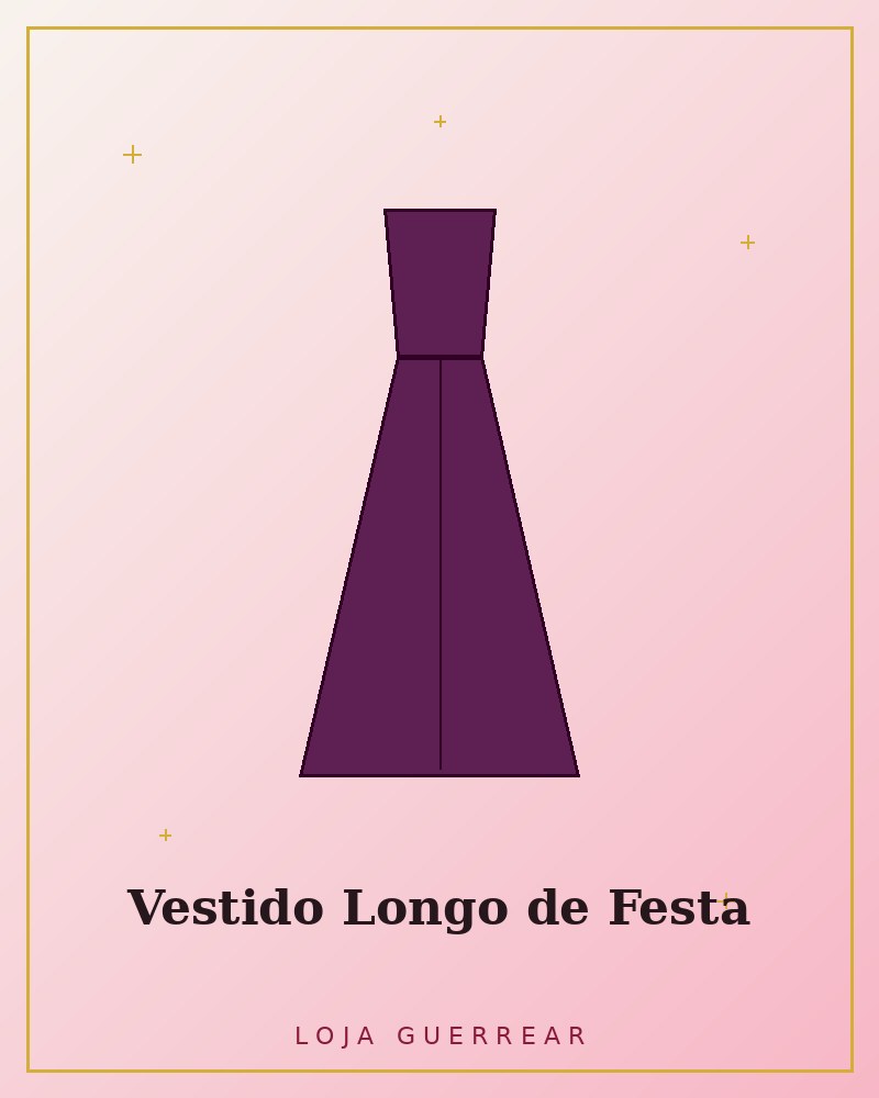 Vestido Longo de Festa Ametista
